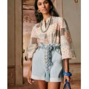 Sezane Easton Patchwork Women's Blouse